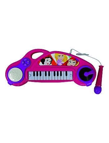 Piano ?lectronique Disney Princesse avec effets lumineux et microphone