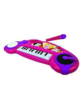 Piano ?lectronique Disney Princesse avec effets lumineux et microphone