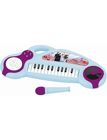 Piano ?lectronique La Reine des Neiges avec effets lumineux et microphone