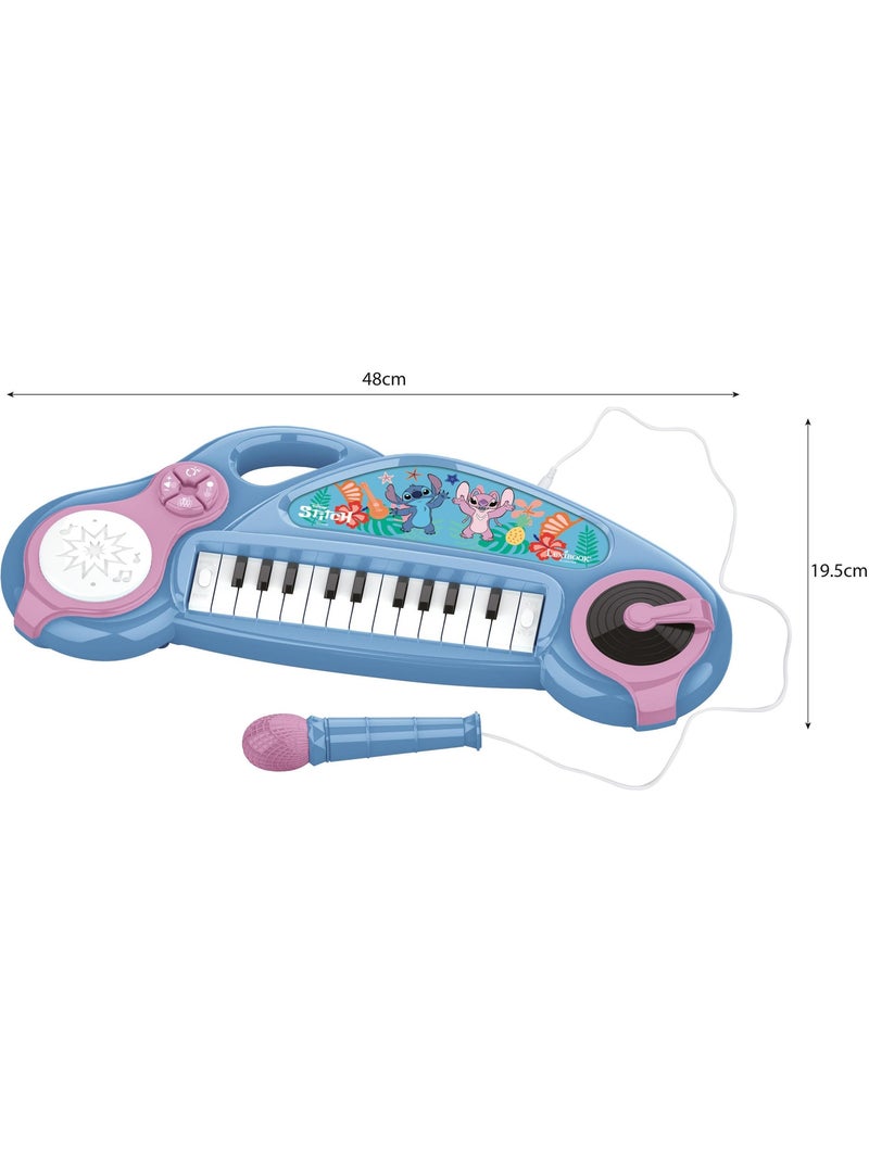 Piano ?lectronique pour enfants Stitch avec effets lumineux Bleu - Kiabi