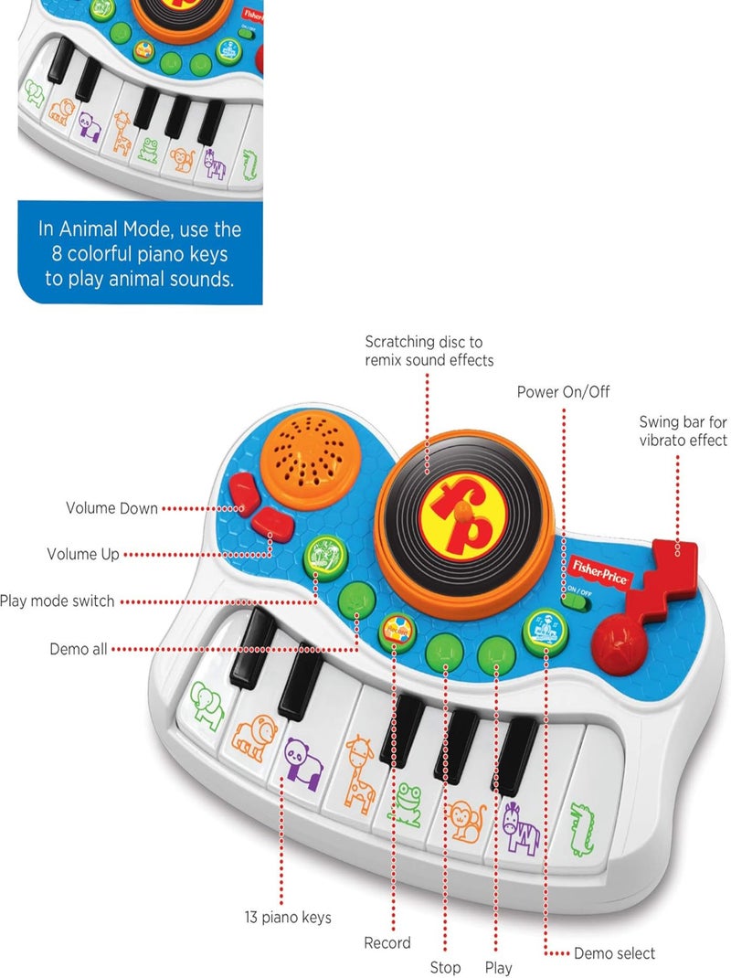 Piano Musical Studio - Fisher Price Multicolore - Kiabi