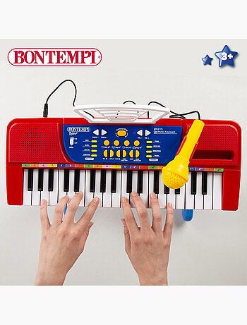 Piano pour enfants avec microphone et tabouret bontempi