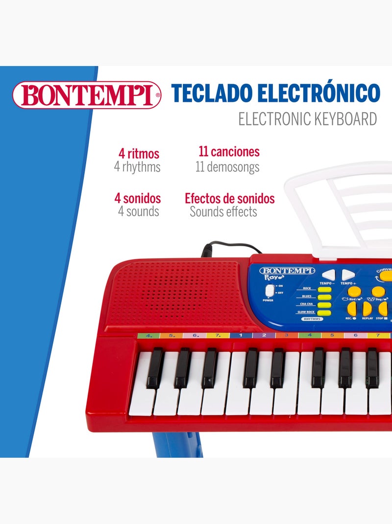 Piano pour enfants avec microphone et tabouret bontempi N/A - Kiabi