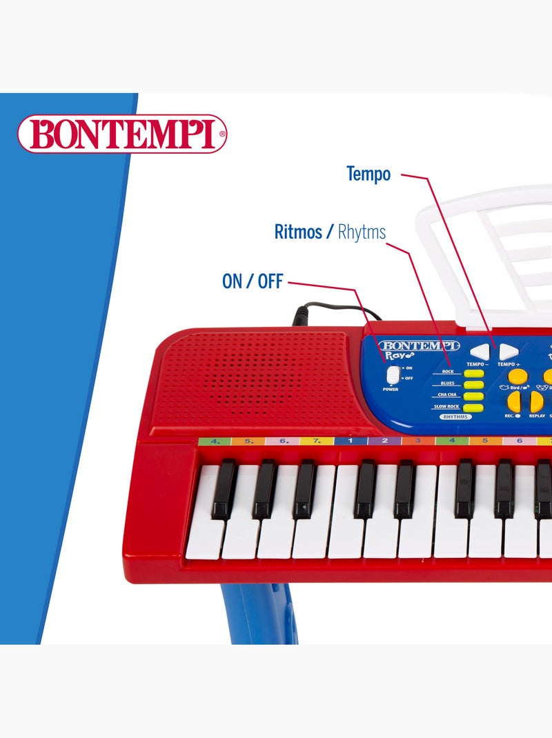 Piano pour enfants avec microphone et tabouret bontempi N/A - Kiabi