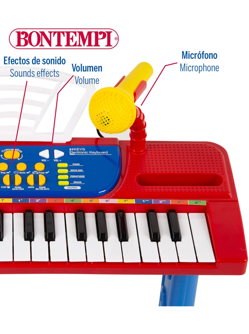 Piano pour enfants avec microphone et tabouret bontempi N/A - Kiabi