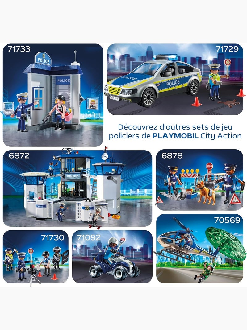 Pick-up de police avec 2 personnages et moto N/A - Kiabi