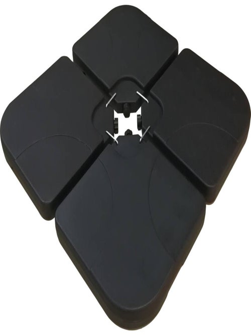 Pied de parasol 4 dalles à lester jusqu'à 3 x 3 - 52L - Noir - Kiabi