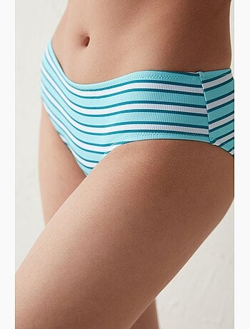 Piedras bas de bikini hipster rayé penti