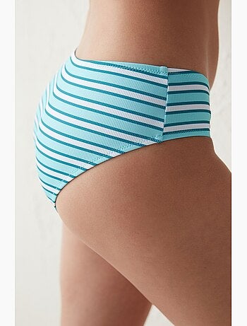 Piedras bas de bikini hipster rayé penti