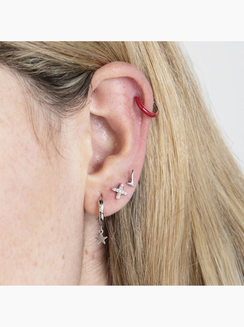 Piercing Luxenter en argent 925 avec zirconium brillant plaqué rhodium - Kiabi Piercing Luxenter en argent 925 avec zirconium brillant plaqué rhodium - Kiabi