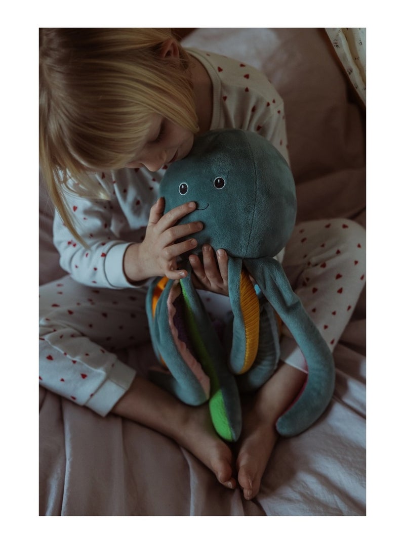 Pieuvre en peluche lestée 1,2 kg Bleu - Kiabi