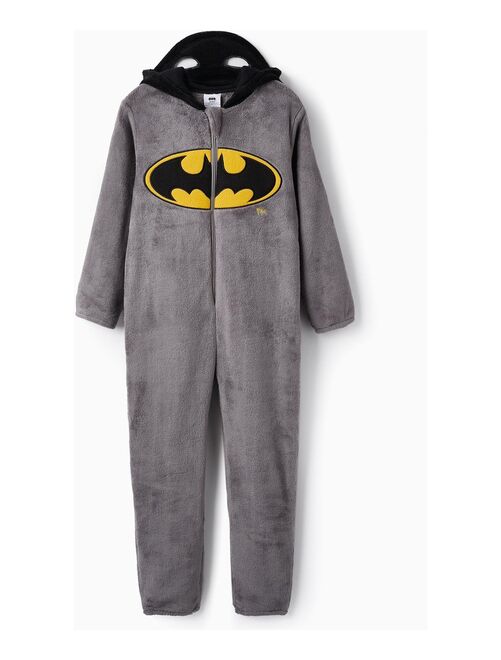 Pijama-Grenouillère avec Capuche-Masque avec Oreilles pour Garçon 'Batman'   WARNER BATMAN - Kiabi