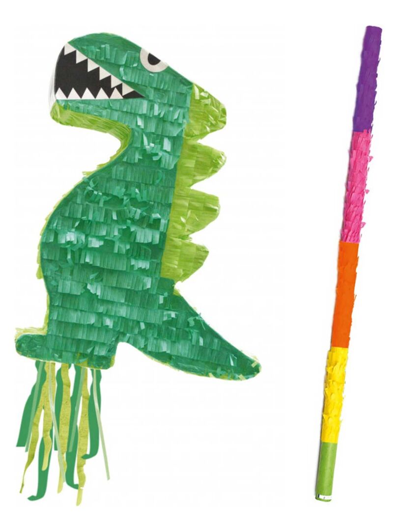 Piñata dinosaure + bâton Multicolore - Kiabi