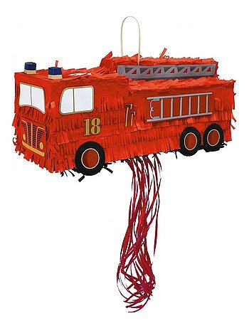 Pinata vide grand camion de pompier