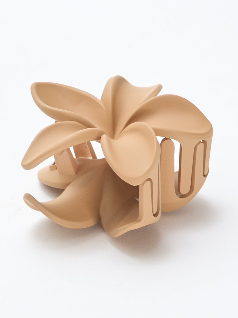 Pince à cheveux en forme de fleur Beige - Kiabi