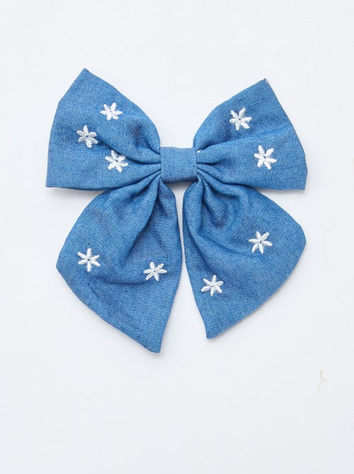 Pince avec nœud brodé - Kiabi