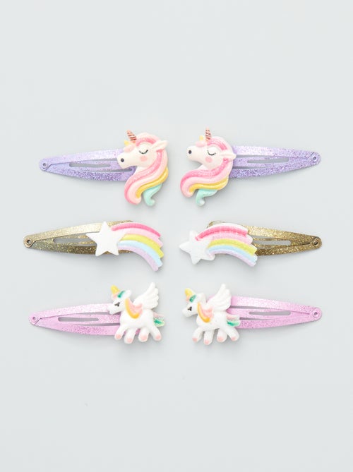 Pince cheveux 'licornes' - Kiabi