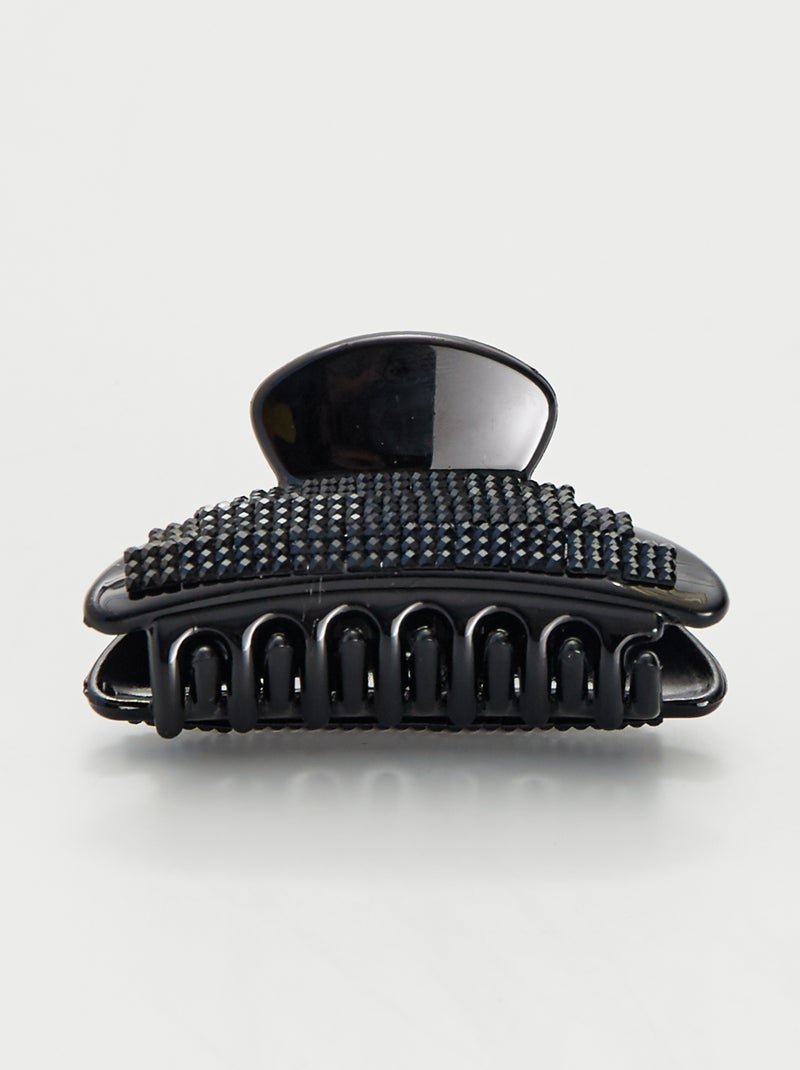 Pince crabe à strass noir - Kiabi