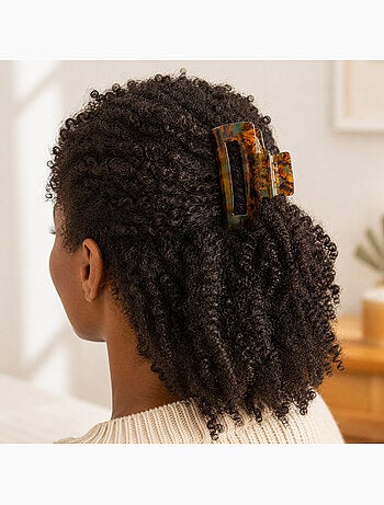 Pince crabe cheveux en acétate finition brillante