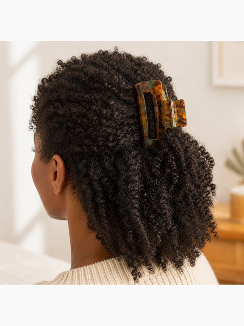 Pince crabe cheveux en acétate finition brillante - Kiabi