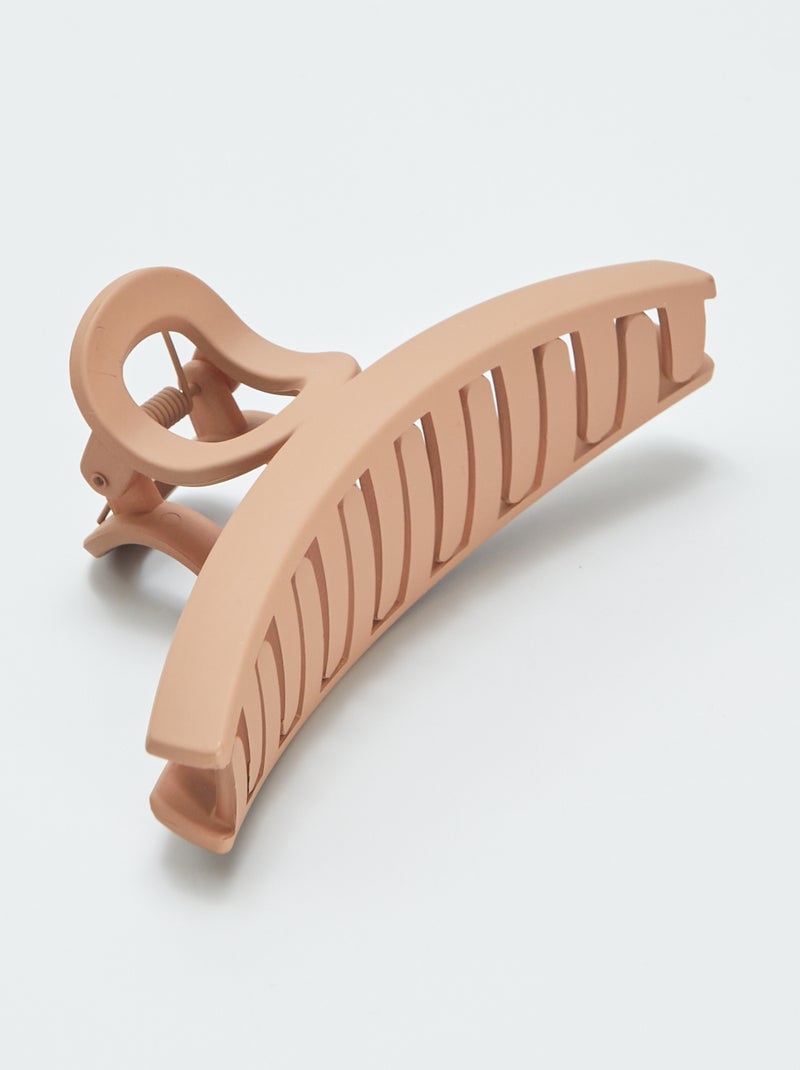 Pince crabe effet mat Marron - Kiabi