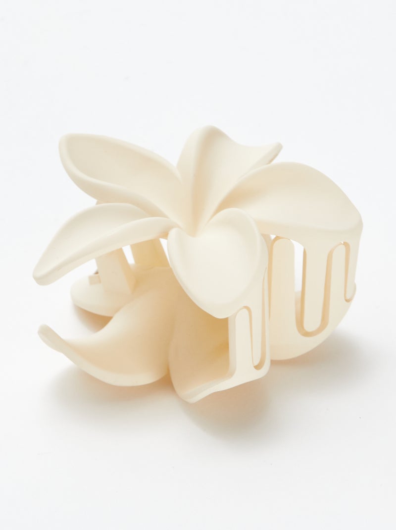 Pince crabe en fleur beige - Kiabi