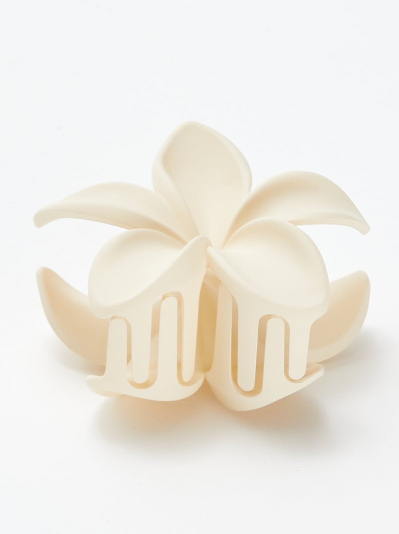 Pince crabe en fleur beige - Kiabi