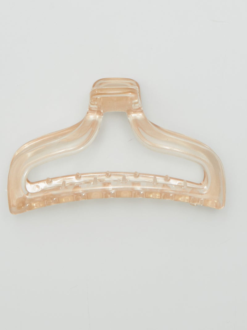 Pince crabe transparente Rose - Kiabi