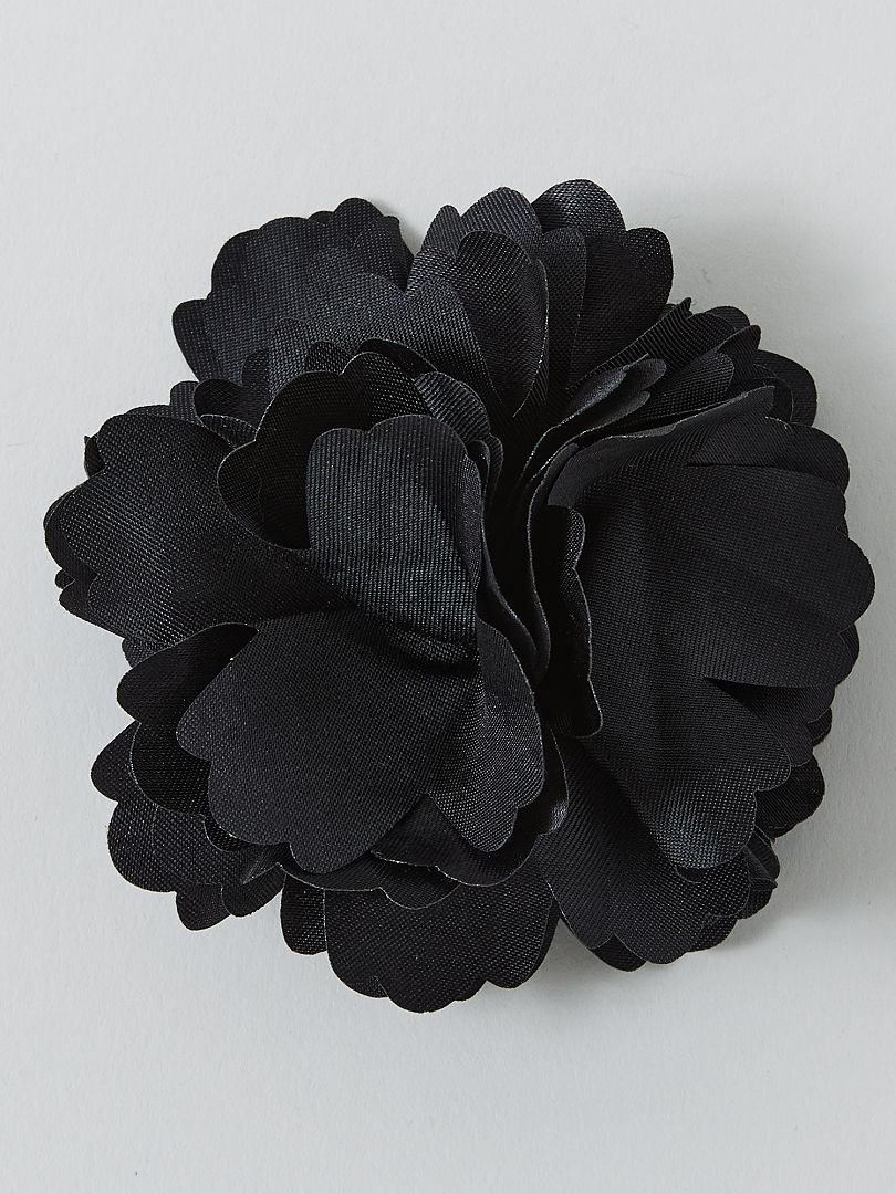 Pince 'fleur' noir - Kiabi