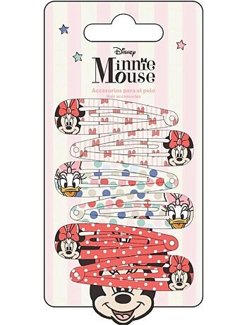Pinces à cheveux enfant Minnie Mouse & ses amis : lot de 6