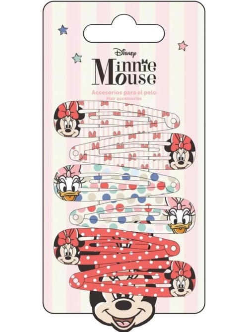 Pinces à cheveux enfant Minnie Mouse & ses amis : lot de 6 - Kiabi