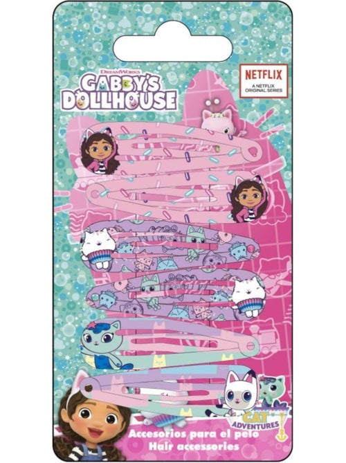 Pinces à cheveux enfant pailletées Gabby : lot de 6 en métal - Kiabi