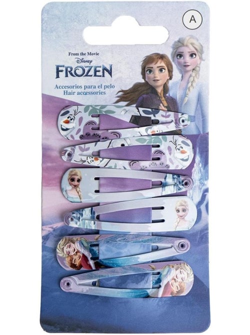 Pinces à cheveux enfant Reine des Neiges : lot de 6 - Kiabi