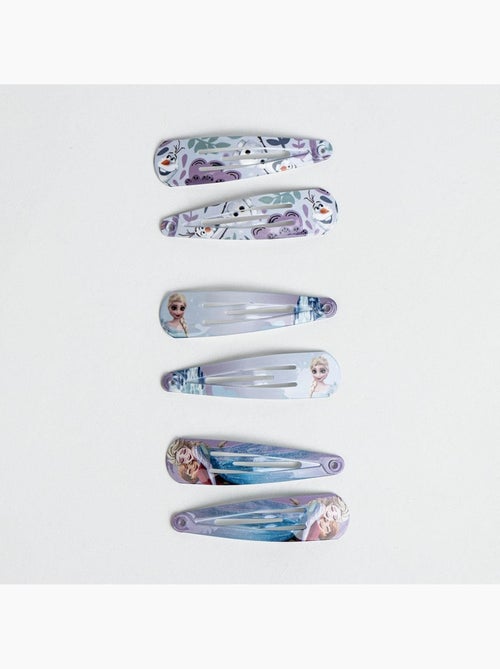 Pinces à cheveux enfant Reine des Neiges : lot de 6 - Kiabi