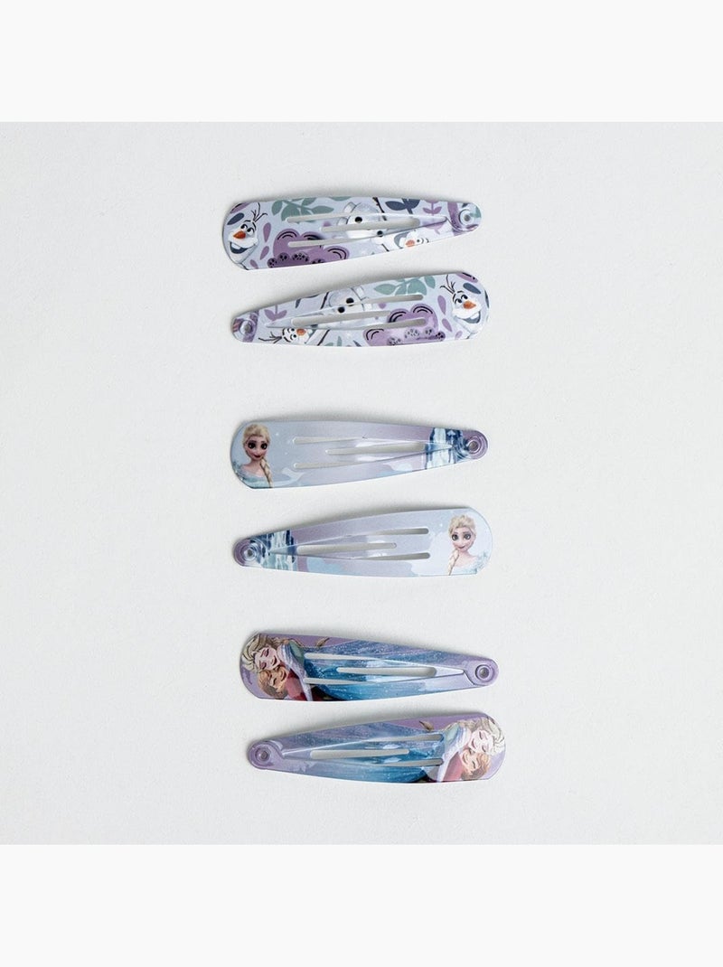 Pinces à cheveux enfant Reine des Neiges : lot de 6 Multicolore - Kiabi