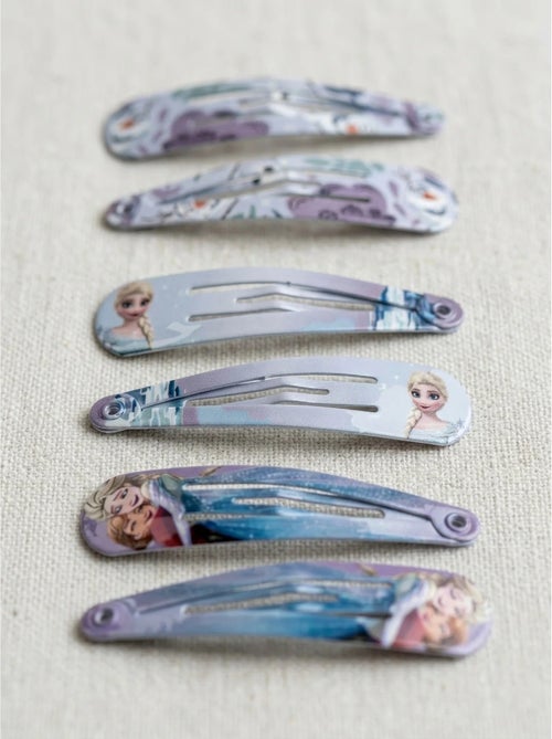 Pinces à cheveux enfant reine des neiges : lot de 6 - Kiabi