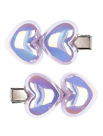 Pinces à cheveux Shania lilas 2pcs