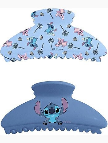 Pinces cheveux enfant Stitch & Angel : lot de 2 grandes griffes
