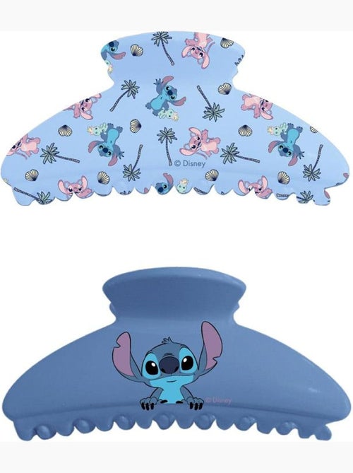 Pinces cheveux enfant Stitch & Angel : lot de 2 grandes griffes - Kiabi