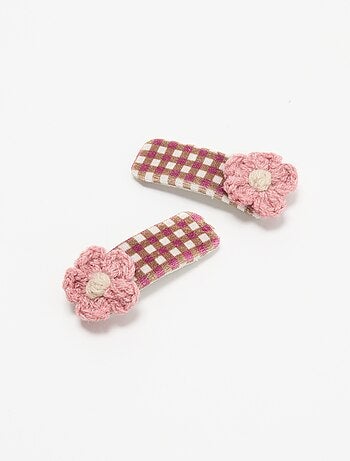 Pinces croco forme fleurs