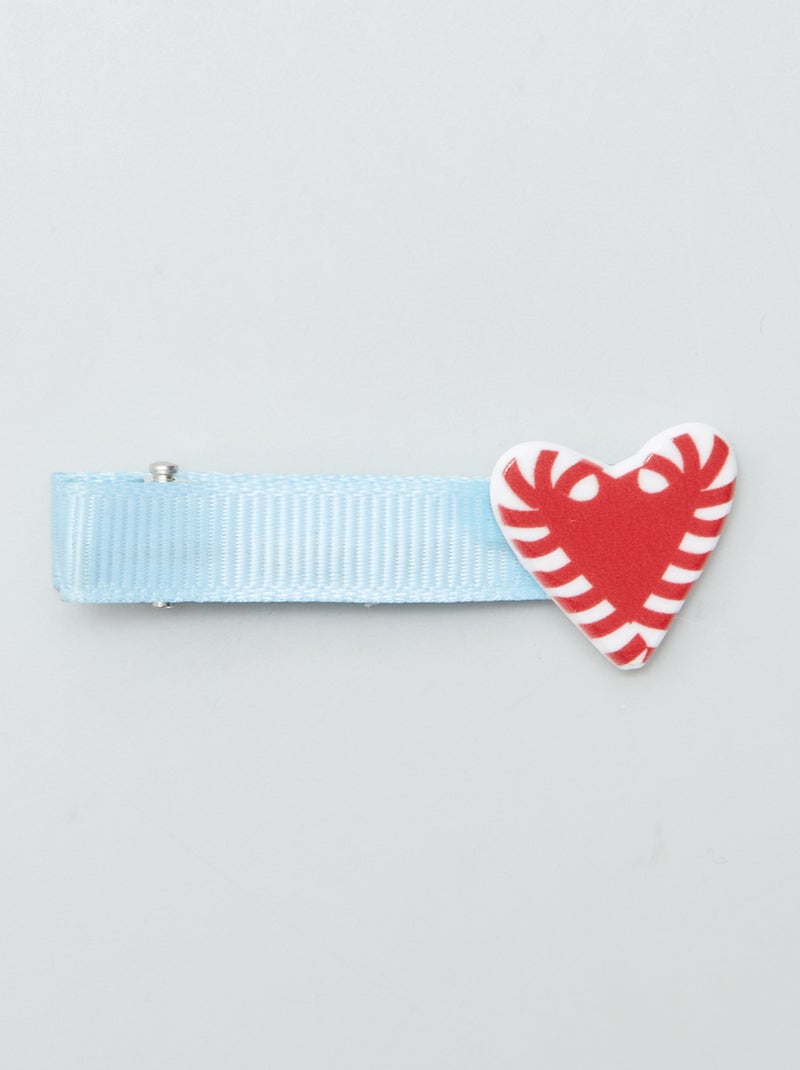 Pinces 'Stitch' spécial Noël - lot de 3 Bleu - Kiabi