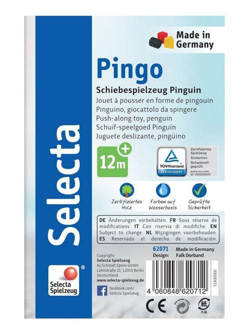 Pingo jouet à pousser - Kiabi