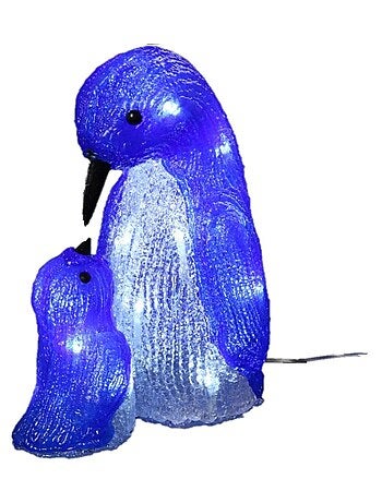 Pingouin et bebe lumineux 20 Led