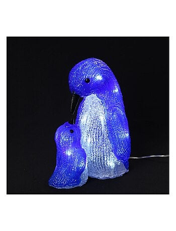 Pingouin et bebe lumineux 20 Led