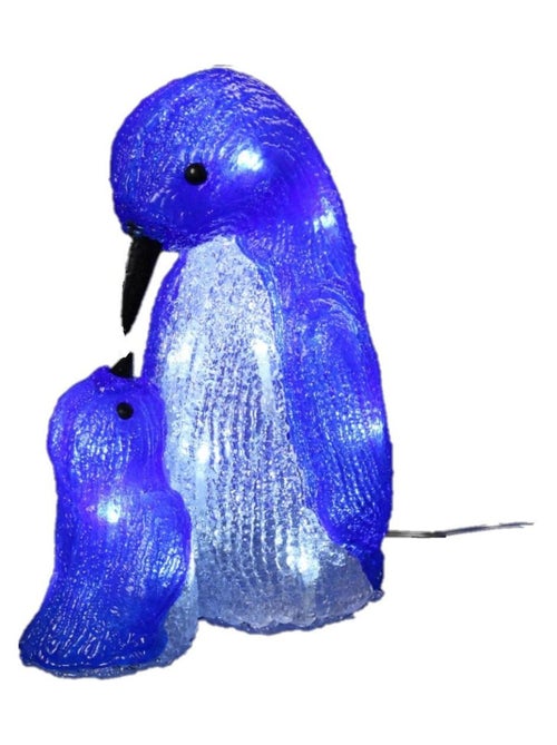Pingouin et bebe lumineux 20 Led - Kiabi