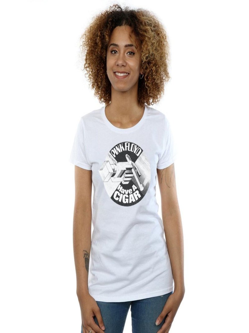 Pink Floyd - T-shirt HAVE A CIGAR Blanc - Kiabi