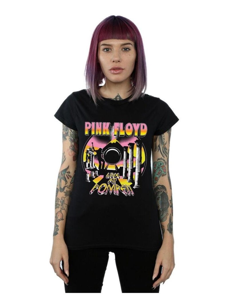 Pink Floyd - T-shirt LIVE AT POMPEII Noir - Kiabi