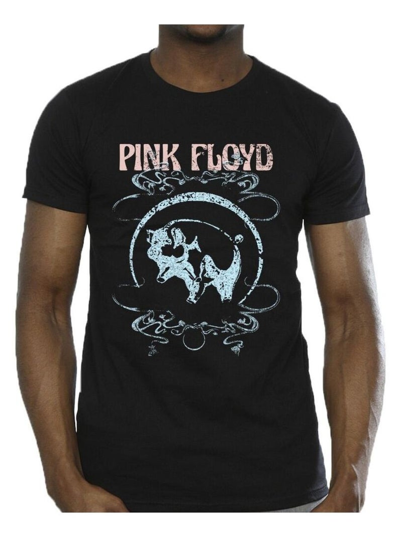 Pink Floyd - T-shirt motif/style Cochon Noir - Kiabi