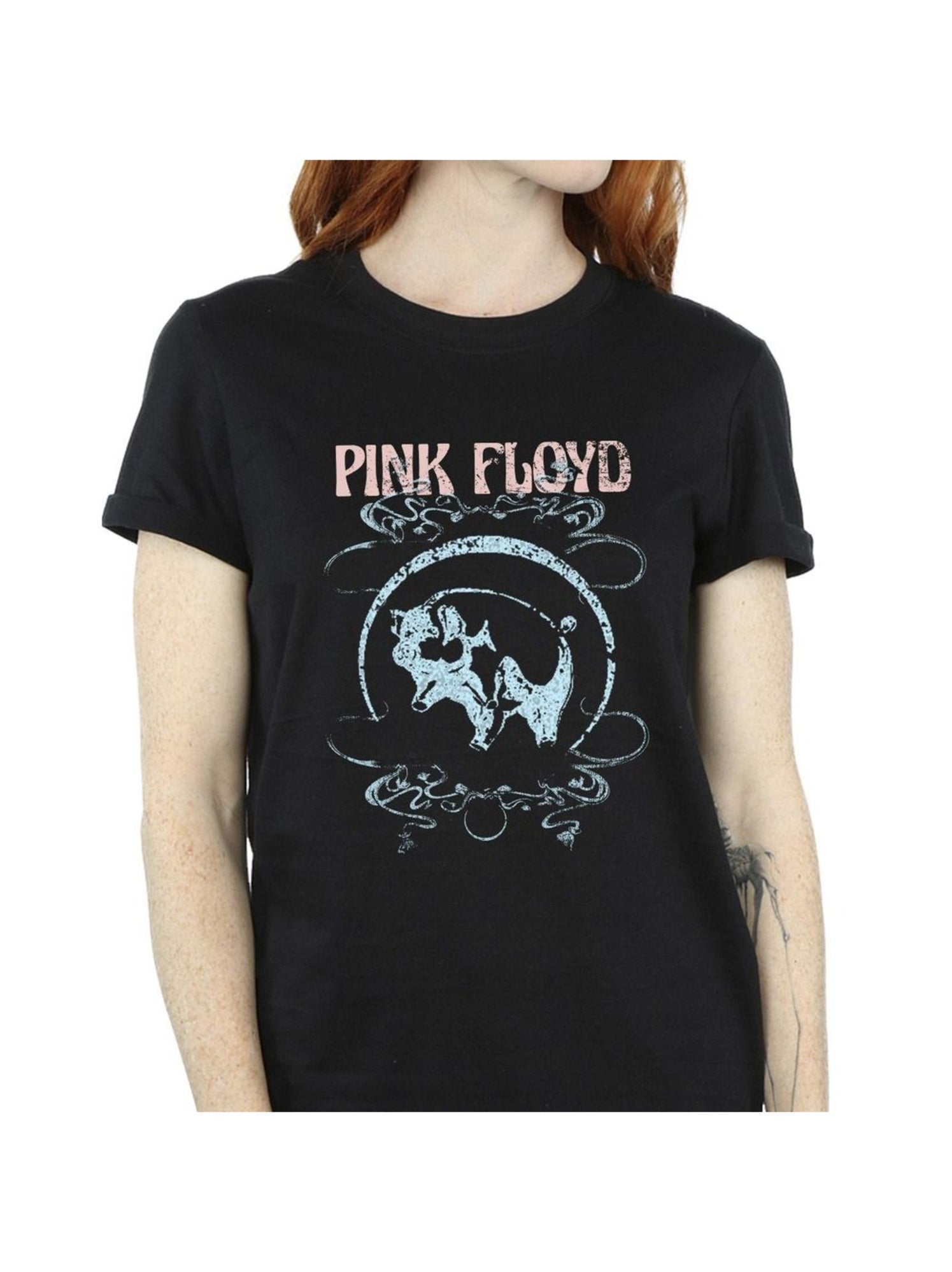 T-shirt Manches Longues Pink Floyd Animals B&W Officiel - Noir, Coupe Unisexe, Qualité Coton - 5