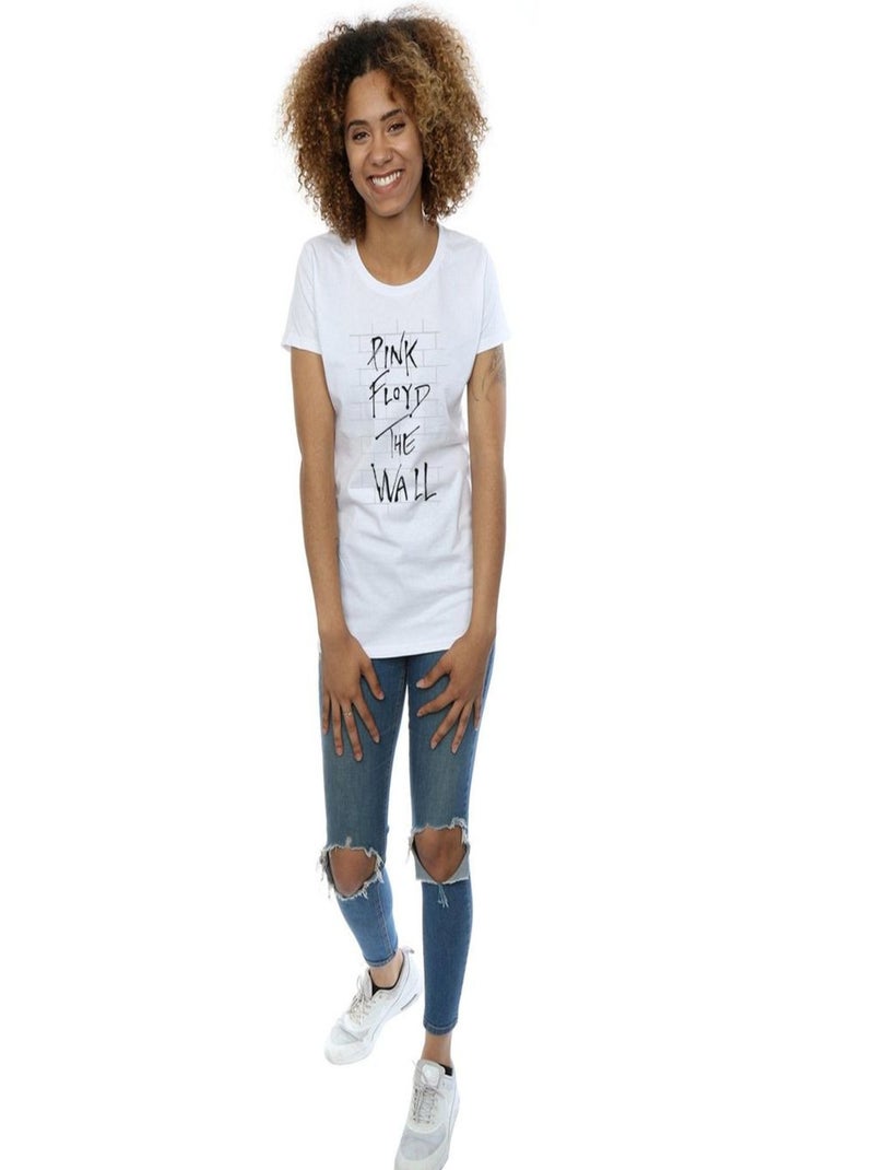 Pink Floyd - T-shirt THE WALL Blanc - Kiabi